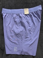 Pantalones Cortos Tenis Nike Court Dri-FIT Advantage 8" Púrpura Talla Grande Para Hombre FZ9322-527