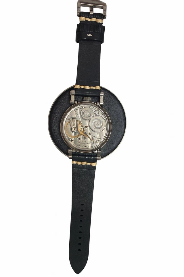 Reloj Pulsera Elgin 12s Bolsillo Matrimonio Conversión 44mm SS Movimiento 1927 Foto 4 de 4