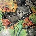 2 VINTAGE CARS TIN METAL WELDED Silver Color — photo 2