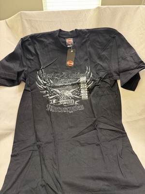 Harley Davidson T Shirt Large NWT Black Eagle Graphic Tifton GA Motorcycle Tee