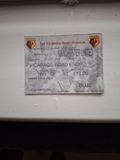 MATCH TICKET PREMIER LEAGUE WATFORD V MAN UTD 31st oct 2000