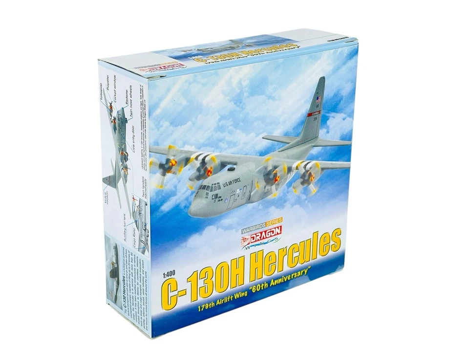 #56276 Dragon C-130H Hercules 179 AW Mansfield Ohio ANG- 1/400 Die Cast - Image 4 of 4