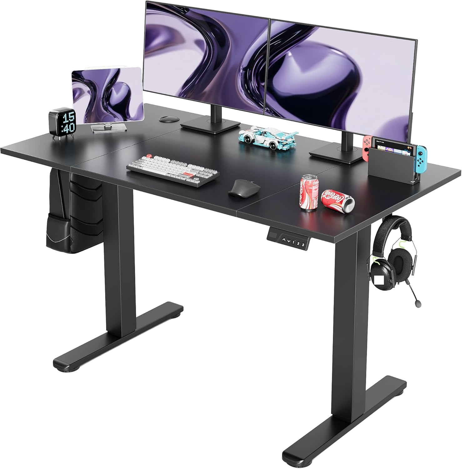 Electric Standing Desk, Adjustable Height Stand up Desk, 48 X 24 Inches Sit Stan-image
