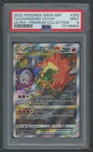 2022 Pokemon SWSH Black Star Promo Charizard VSTAR #262 Full Art PSA 9 Mint