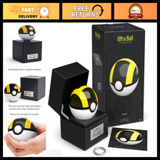 Authentic Die-Cast Pok  Ball Replica - Realistic Electronic with Display Case Li