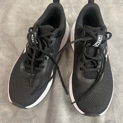 Puma Softride Sophia 2 Womens Running Shoes Black White 312395-02 Size 7