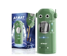 AFMAT Electric Pencil Sharpener, Auto & Rechargeable, 7–11.5mm – Green