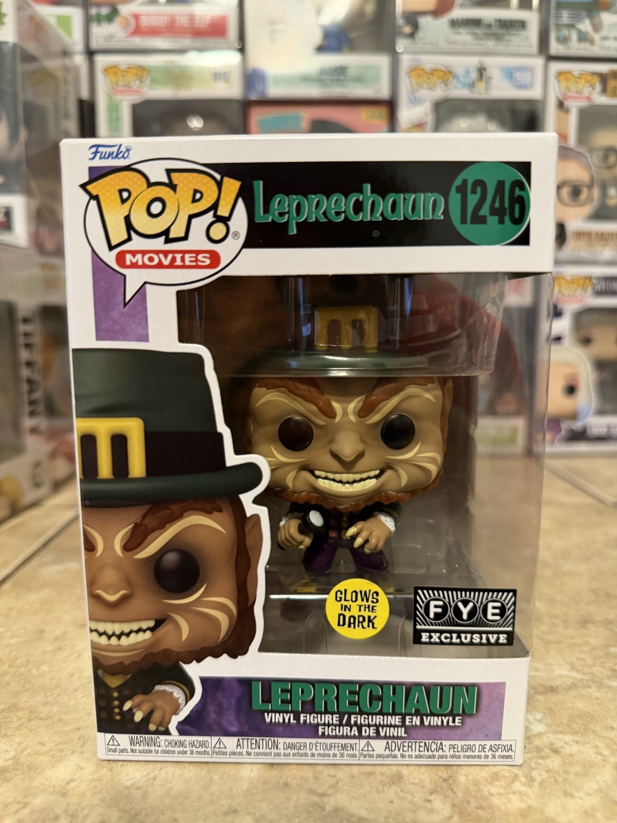 Funko Pop! Leprechaun #1246 Gitd Fye Exclusive W/Box Protector
