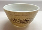 Vintage Pyrex Forest Fancies Mushroom 401 Bowl 1.5 Pint 750 ml Mixing Tan USA