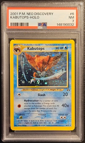 Kabutops (Unlimited) graded PSA 7 for sale on eBay