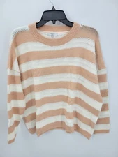 FRNCH Anthropologie Sweater Womens Small/Medium Striped Semi Sheer Boho Pullover