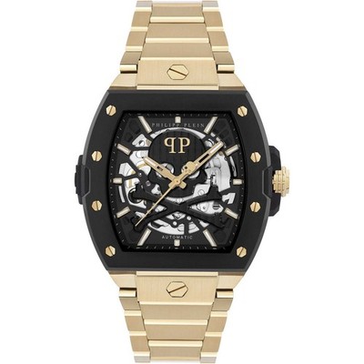 PWJFA0625 Automatic Mens Wristwatch PHILIPP PLEIN SKELETON Automatic Black Gold