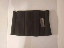 YIANNA Latex Waist Trainer Corsets Zipper Underbust Sport Girdle Hourglass 3XL