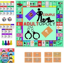 Adultopoly Board Game, Adult Board Game Naughty, Adult Couple Card Board Game