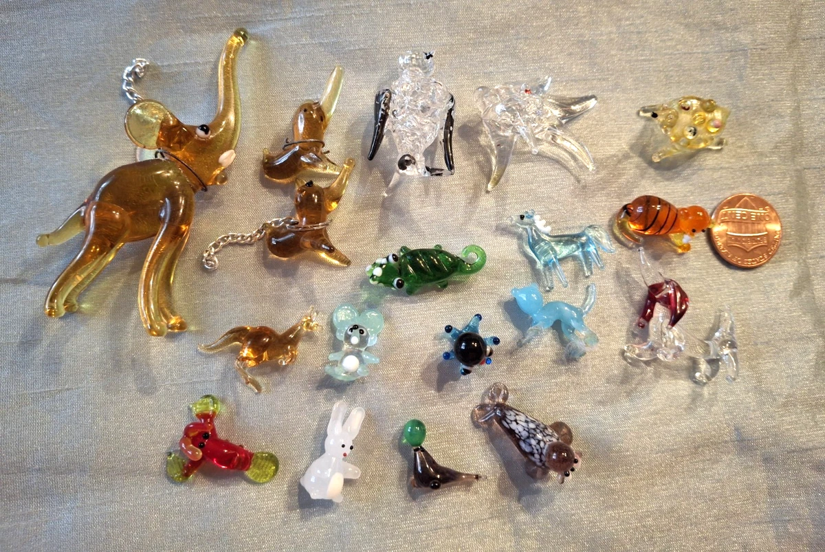 miniature blown glass animals products for sale | eBay