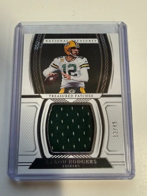 2022 Panini National Treasures PATCHES Aaron Rodgers 12/49 JERSEY # MATCH FM