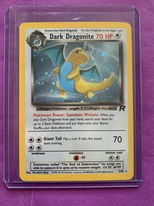 mcdonalds 2019 pokemon cards Dark Dragonite 5/110 Holo Rare Pokemon Card Near Mint/Excellent main image 1