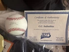 CC Sabathia Autographed Baseball, With COA