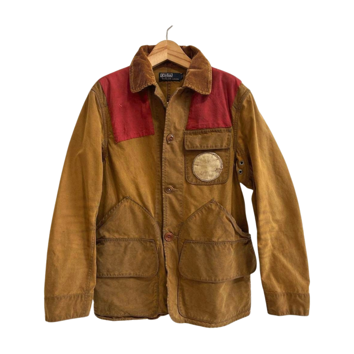 ジャケット・アウター 90's Ralph Lauren oiled hunting jacket Vintage Polo Ralph Lauren Oiled Hunting Field Jacket Brown Red