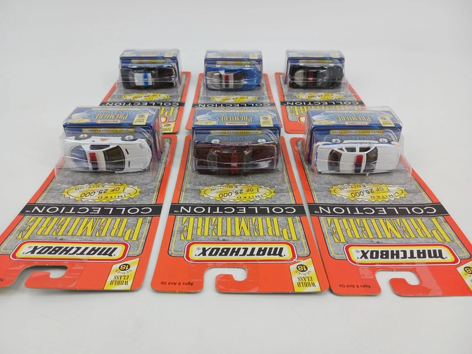 Matchbox Premiere Collection World Class Series 18 State Police Complete Set 6 - Image 4 of 4