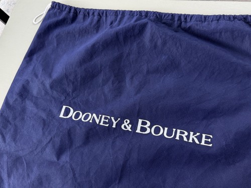 Dooney & Bourke Dust Cover Bag Dustbag Navy Blue w/ Drawstring 25x22" - Imagen 2 de 5
