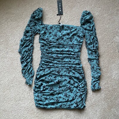motel rocks dress grey Women's Payoda Bandeau Mini Dress in Dark Grey, XL , Pleated , Zip Up grey