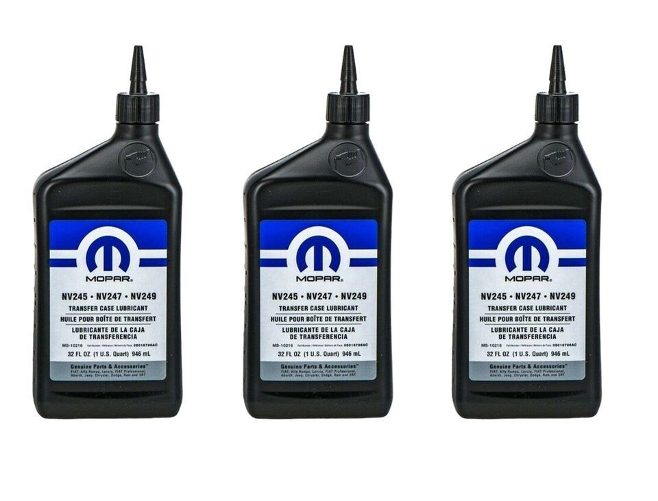 Mopar Transfer Case Fluid For Dodge Chrysler Jeep NV245 NV247 NV249 Pack of 3 eBay