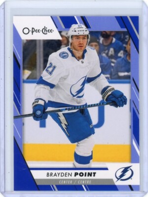 2023-24 O-Pee-Chee OPC Brayden Point Blue Border - Tampa Bay Lightning