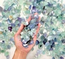 Tiny Fluorite Crystal Chunks Bulk Rocks Gems for Tumbling Healing Jewelry Making