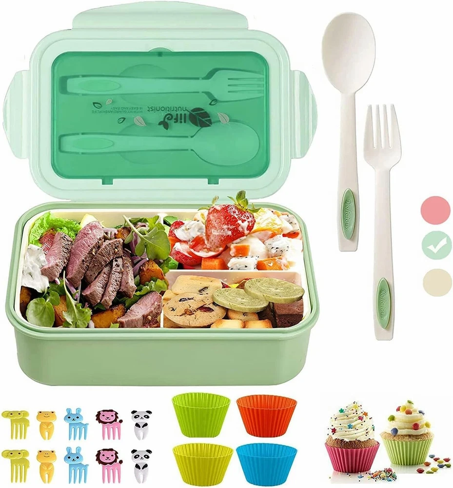 Bento Lunch Box for Adults, Bento Box Adult Lunch Box, Leak-Proof Bento Box, NEW