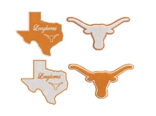 Texas Longhorns Patch - Texas Iron on Decal - Sew on Patch - Embroidered