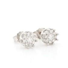 Orecchini In Oro Bianco E Diamanti