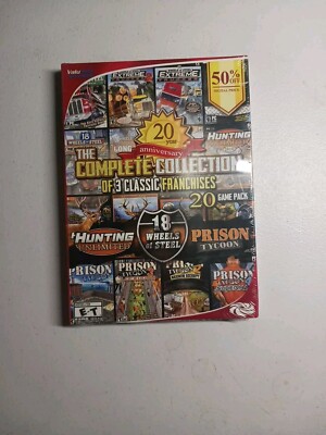 Complete Collection 20 Games 18 Wheels of Steel Hunting Unlimited Prison Tycoon 