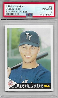 Hof Derek Jeter 1994 Tampa Yankees 1 Team Issue Psa 6 Rc 1996