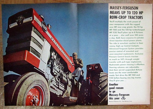 1966 Massey Ferguson Mf 1100 Tractor Original Color Ad Ebay 1966 Massey Ferguson Mf 1100 Tractor Original Color Ad Ebay