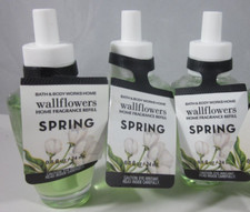 3 bulbs Bath Body Works Home Wallflower Refill Bulb Spring