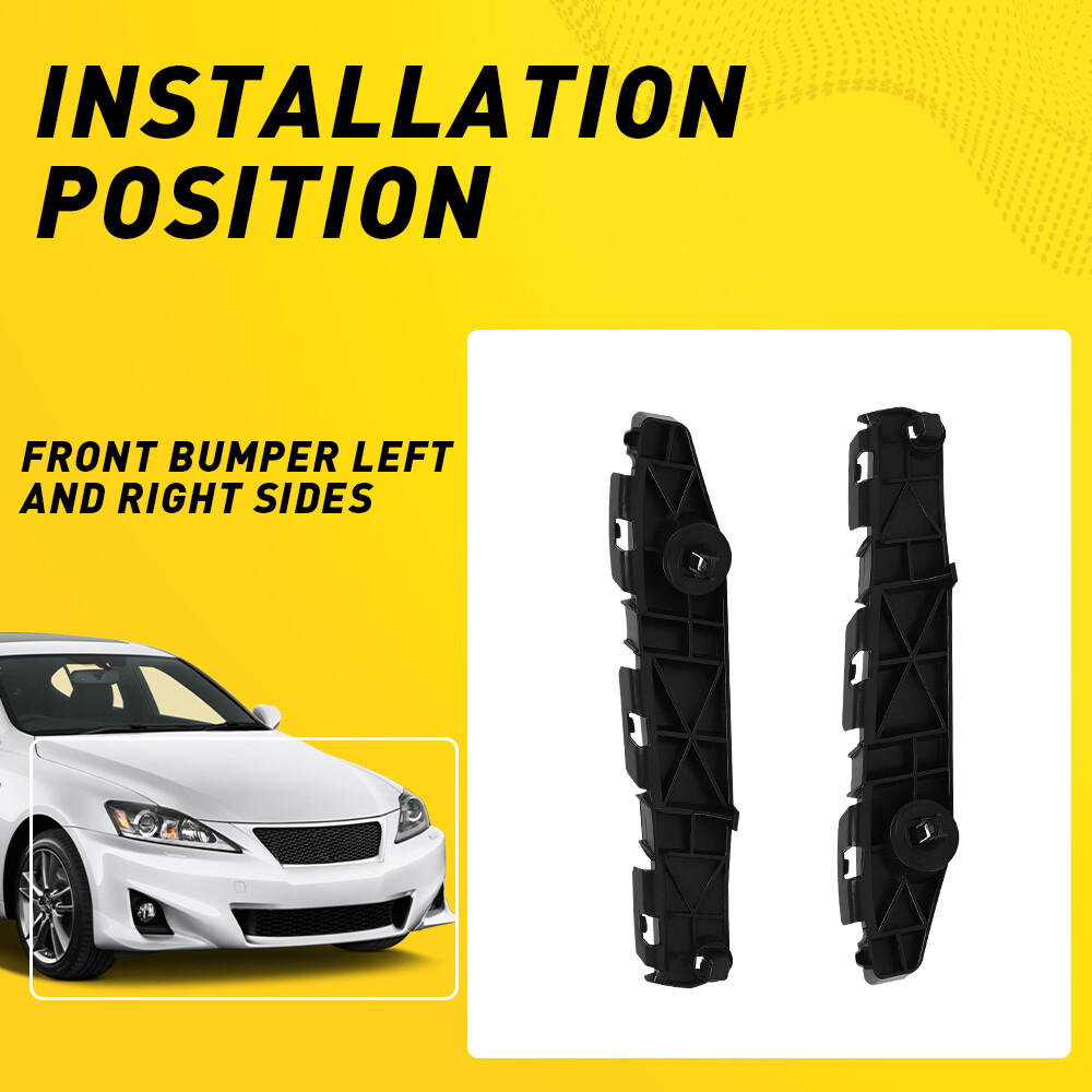 Front Passenger Side Bumper Bracket For 2014-2015 Lexus IS250 (Fits IS300, IS350, IS200t 2014-2021)