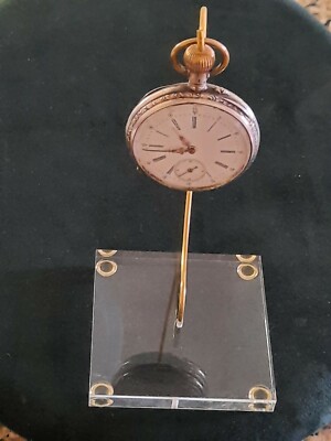 Pocket Watch Display Stand Acrylic Base (3x3x3/8'') NEW