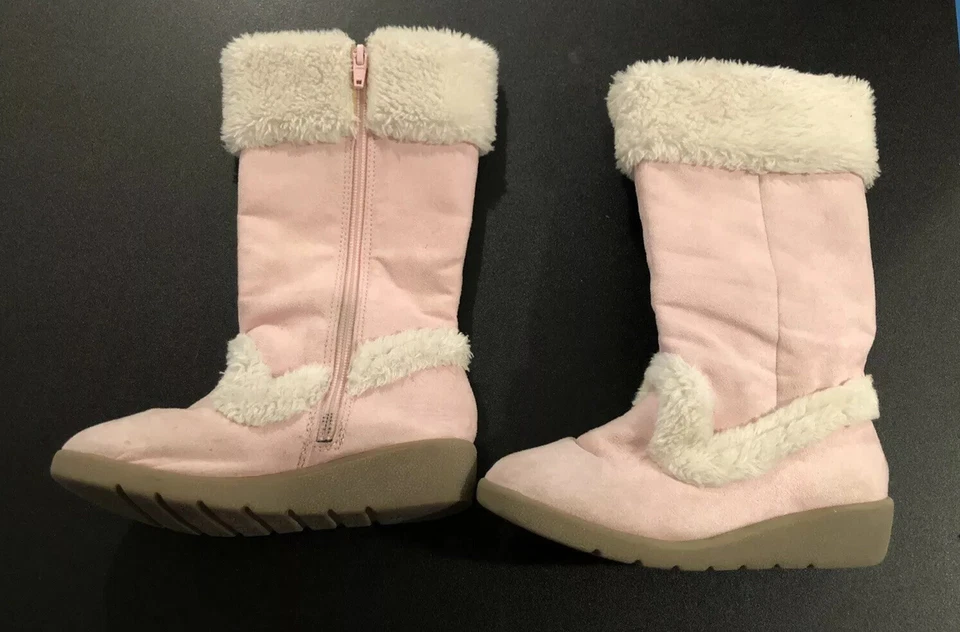 Botas de Gamuza Gymboree Sweet Treats Rosa Talla 1 Estado de Juego Foto 2 de 4