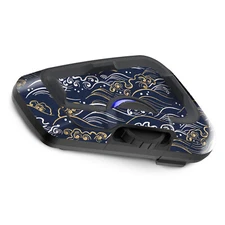 For CARDO Freecom 4X 2X Intercom Protective Wrap Sticker x2 Japanese Wave