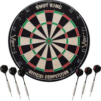 Viper Steel Tip Dart Board Staple Free Bullseye 6 Darts Shot King Sisal Bristle Viper Steel Tip Dart Board Staple Free Bullseye 6 Darts Shot King Sisal Bristle