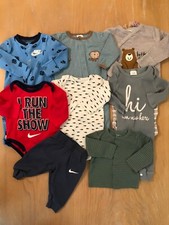 Gerber Nike Others Infant Boys Clothing Lot of 9 2 New Size 0-3,  3 Months