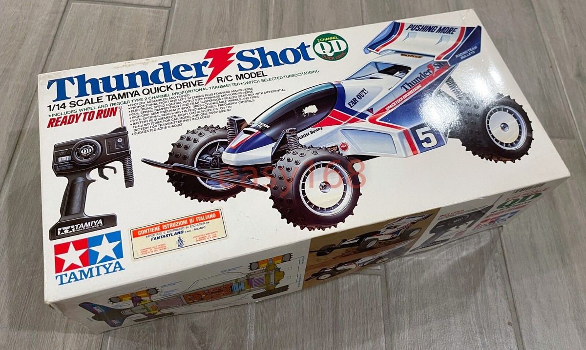 New TAMIYA 1/14 RC THUNDER SHOT VINTAGE RARE 1988 QD Quick Drive