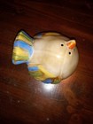 Ceramic Fat Bird Tan Blue And Green — photo 5