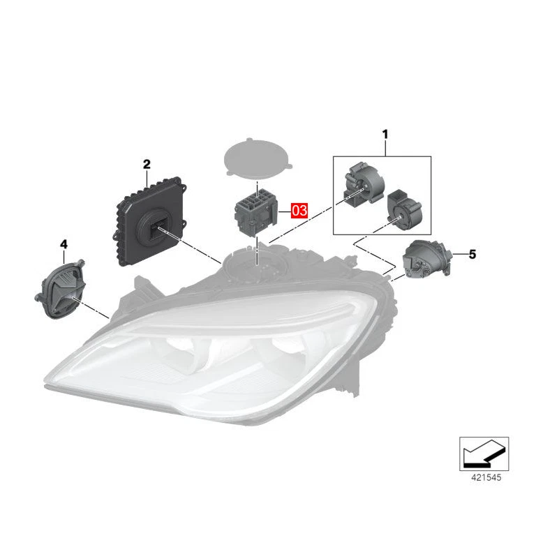 Белые дневные ходовые огни светодиодные платы для BMW F06 F12 F13 LCI M6 640i 650i - Изображение 2 из 2