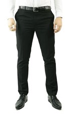 Men's Black Tuxedo Satin Stripe Wedding Trousers  TruClothing