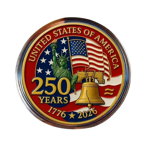 USA 250th Anniversary 1776-2026 ABS Gedenkmünze Version 2 Sammlung 🎁