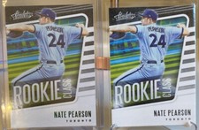 NATE PEARSON 2021 PANINI ABSOLUTE Rookie Class Green Foil And Base