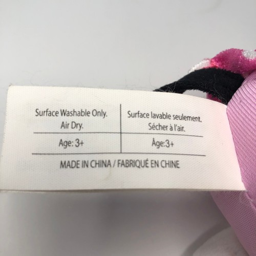 Disney Minnie Mouse 14" Plush Stuffed Animal Pink Polka Dot Dress Glitter Shoes - Picture 5 of 5