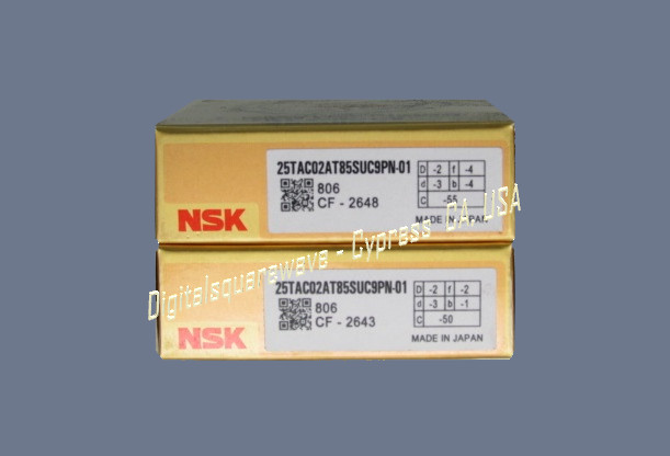 NSK 25TAC02AT85SUC9PN-01 Ball Screw Bearing 25mmx52mmx15mm Matched Pair